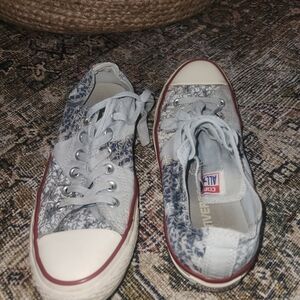 Converse All Star Low Top Sneakers - Blue Floral
